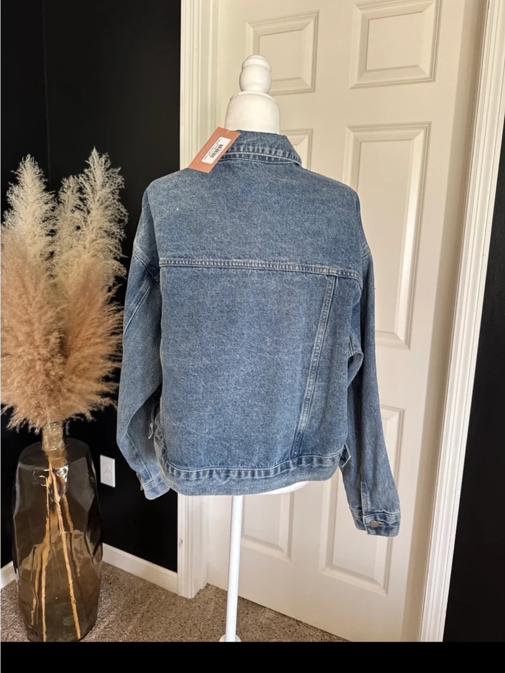 NWT Fore Lana High-Low Denim Jacket – Modern Minimalist Chic size Medium - Picture 7 of 12